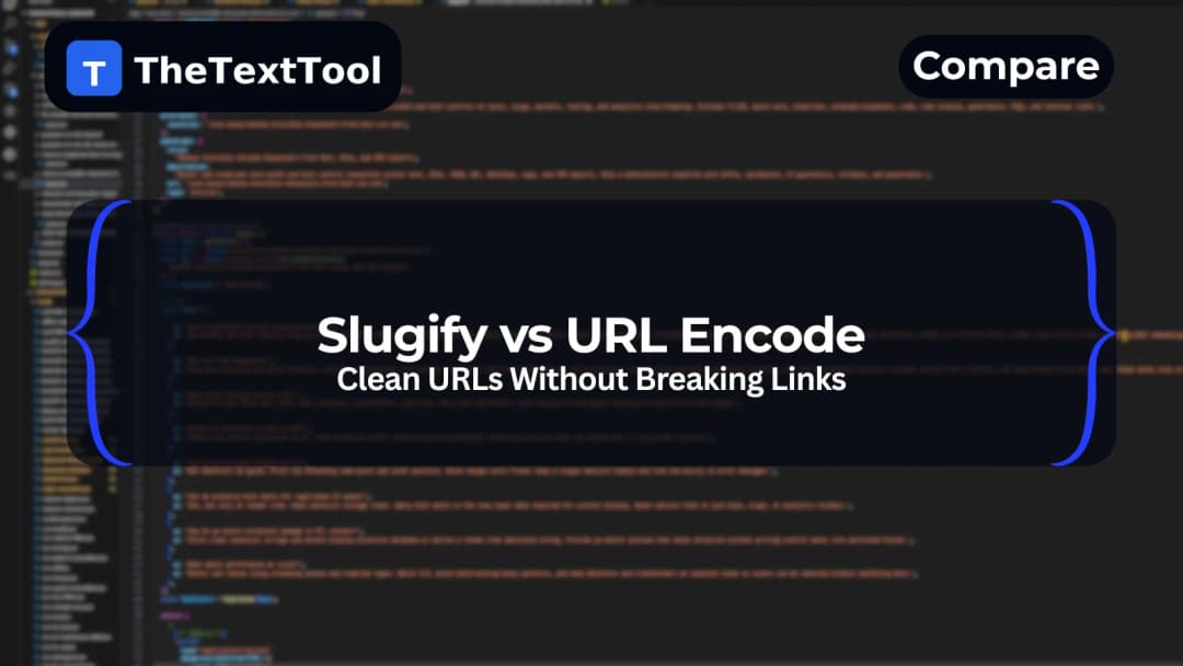 Slugify vs URL Encode — Clean URLs Without Breaking Links