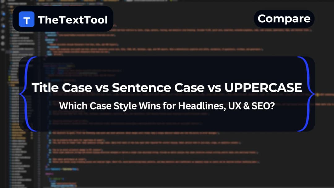 Title Case vs Sentence Case vs UPPERCASE — Which Case Style Wins for Headlines, UX & SEO?