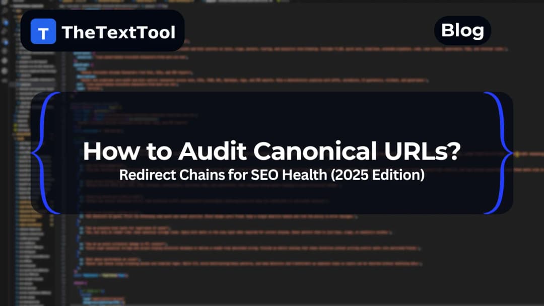 How to Audit Canonical URLs and Redirect Chains for SEO Health (2025 Edition)