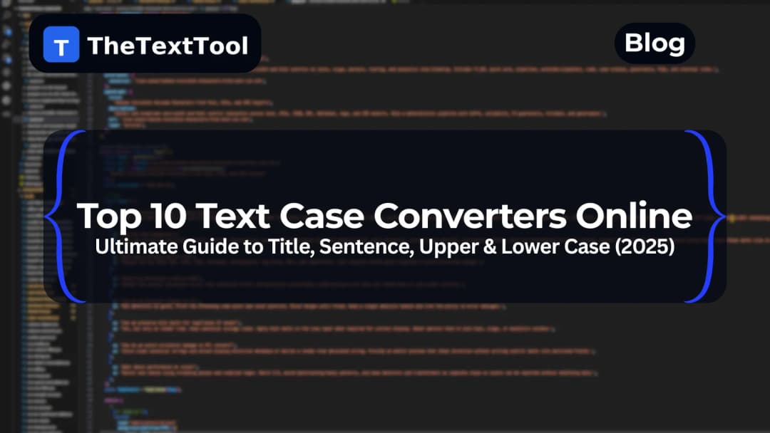 Top 10 Text Case Converters Online: Ultimate Guide to Title, Sentence, Upper & Lower Case (2025)