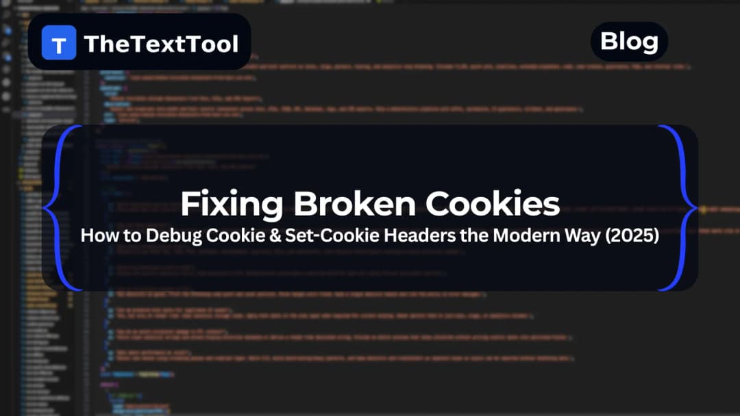 Fixing Broken Cookies: How to Debug Cookie & Set-Cookie Headers the Modern Way